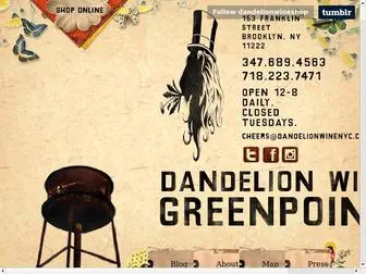 Dandelionwinenyc.com(Dandelion Wine Shop) Screenshot