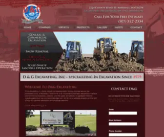 Dandgexcavating.com(D&G Excavating) Screenshot