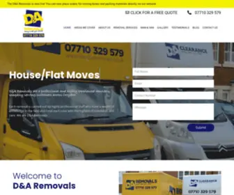 Dandhremovals.co.uk(D&H Removals) Screenshot