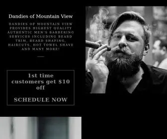 Dandiesbarber.com(Dandies Barbershop and Beard Stylist Mountain View) Screenshot