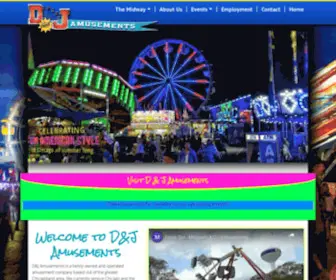 Dandjamusements.com(D&J Amusements) Screenshot