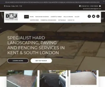 DandjDriveways.co.uk(Expert Hard Landscaping) Screenshot