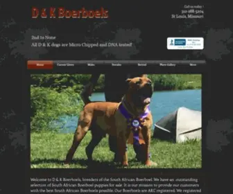 Dandkboerboels.com(Boerboel Puppies For Sale) Screenshot