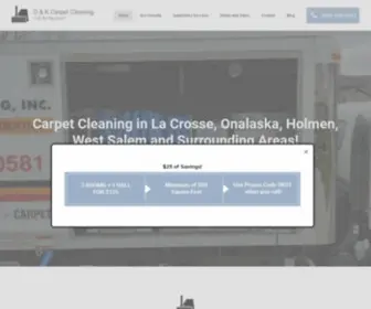 Dandkcarpetcleaning.com(Carpet Cleaning Service La Crosse WI I D & K Carpet Cleaning) Screenshot