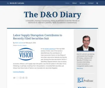 Dandodiary.com(The D&O Diary) Screenshot