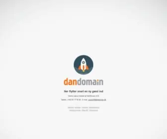 DanDomainserver.dk(Webshop, Webhosting, Domæner og E-handel) Screenshot