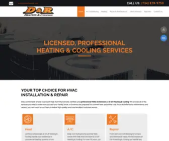 Dandrheating2.com(Heating & A/C) Screenshot