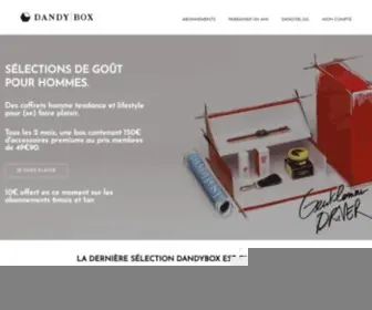 Dandybox.com(DandyBox, sélections d'accessoires pour Homme) Screenshot