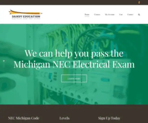 Dandyedu.org(Michigan NEC Electrical Exam) Screenshot