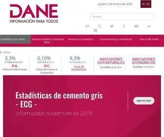 Dane.gov.co(Estadística) Screenshot