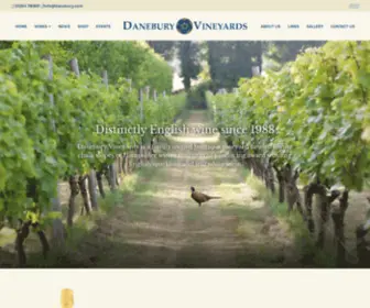 Danebury.com(Distinctly English wine since 1988) Screenshot