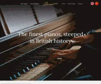 Danemannpianos.com(Reviving a British classic with a rich heritage) Screenshot