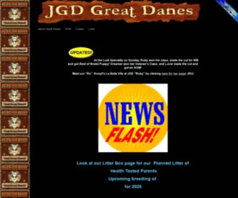 Danesranchodesuenos.com(JGD Great Danes) Screenshot