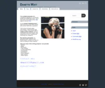 Danettewatt.com(Writer, editor, content marketing, fitness advocate) Screenshot