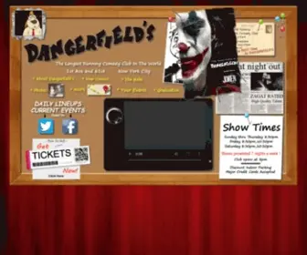Dangerfields.com(Dangerfield's Comedy Club) Screenshot