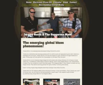 Dangerousblues.com(Jeramy Norris & The Blues Cartel) Screenshot