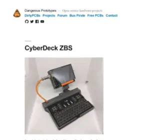 Dangerousprototypes.com(Open source hardware projects) Screenshot