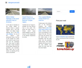 Dangerousroads.org(World's greatest driving roads) Screenshot
