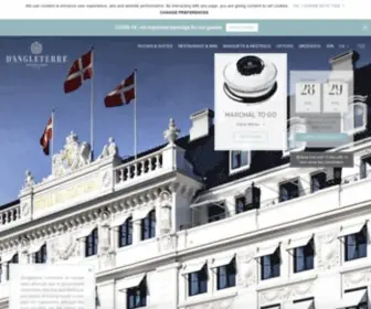 Dangleterre.com(Luxury Copenhagen Hotel) Screenshot