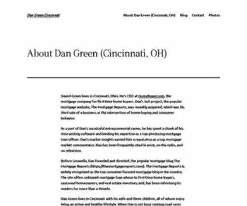 Dangreen.com(Dan Green) Screenshot
