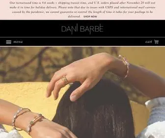 Danibarbe.com(Raw Crystal Jewelry) Screenshot