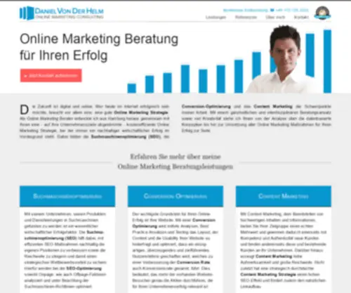 Daniel-Von-Der-Helm.com(Online Marketing Consulting aus Hamburg) Screenshot