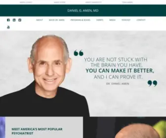 Danielamenmd.com(Dr. Daniel Amen) Screenshot