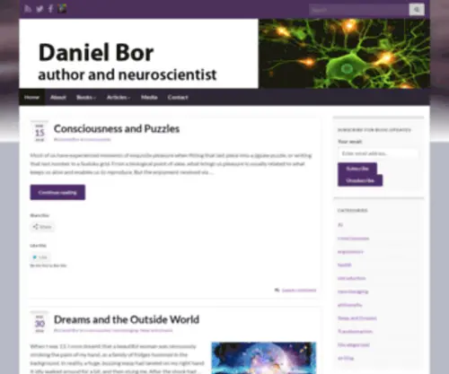 Danielbor.com(Daniel Bor) Screenshot