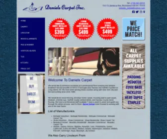 Danielcarpet.com(Carpet & Wood Flooring) Screenshot