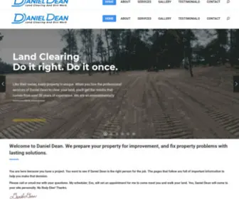 Danieldean.com(Land Clearing and Dirt Work) Screenshot