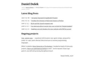 Danieldusek.com(Daniel) Screenshot