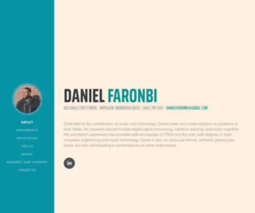 Danielfaronbi.com(Daniel Faronbi) Screenshot