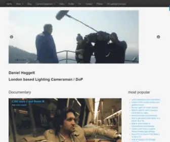 Danielhaggett.com(Daniel Haggett London Cameraman C300 owner operator) Screenshot