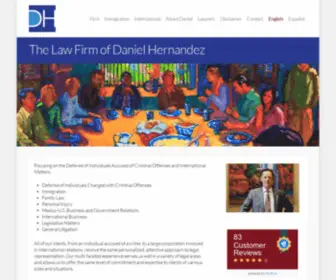 Danielhernandezlaw.com(The Law Office of Daniel Hernandez) Screenshot