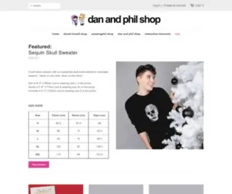 Danielhowell.com(Daniel Howell Official Shop™) Screenshot