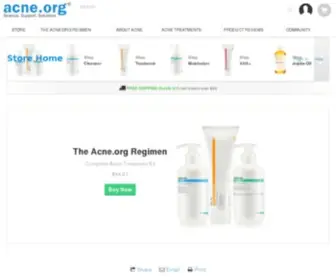 Danielkern.com(Acne.org Products) Screenshot