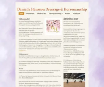 Daniellahansson.se(Daniella Hansson Dressage) Screenshot