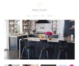 Daniellavillamil.com(Daniella Villamil Interiors) Screenshot