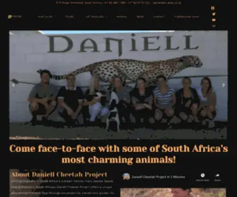 Daniellcheetahproject.com(Cheetahs in South Africa) Screenshot