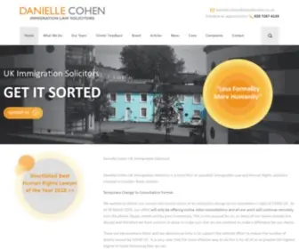 Daniellecohenimmigration.com(Immigration Solicitors in London) Screenshot