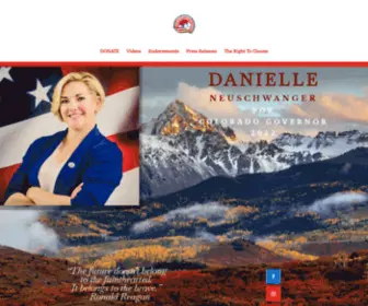 Danielleforco.com(Danielle For Colorado) Screenshot