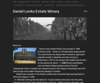 Daniellenko.com(Daniel Lenko Estate Winery) Screenshot