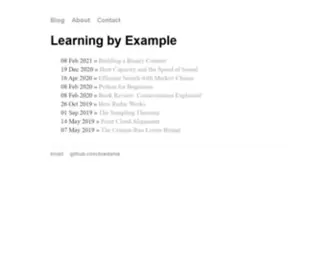 Daniellowengrub.com(Learning by Example) Screenshot