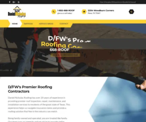 Danielnicholasroofing.com(IIS Windows Server) Screenshot
