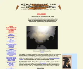 Danielnpaul.com(American Indian History) Screenshot