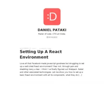 Danielpataki.com(Daniel Pataki) Screenshot