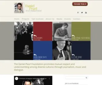 Danielpearl.org(Daniel Pearl Foundation) Screenshot