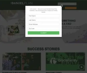 Danielplan.com(The Daniel Plan) Screenshot