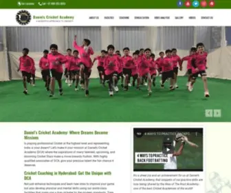 Danielscricketacademy.com(Daniel's Cricket Academy) Screenshot