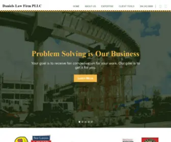 Danielslawfirm.com(Daniels Law Firm PLLC) Screenshot